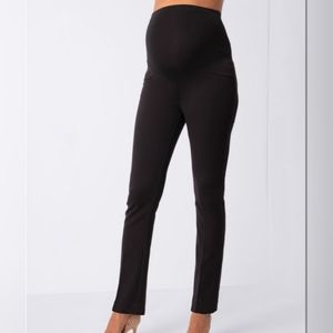 Seraphine Straight Leg Black Maternity Trousers NWT